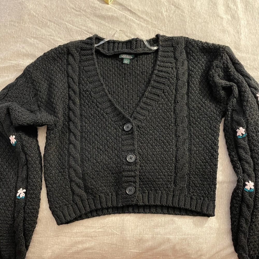 Trendy Button Up Sweater